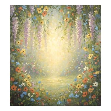 Imagem de SEHANY Vinhas vintage flores silvestres capa de ímã de máquina de lavar louça, painel magnético decorativo antiarranhões, adesivos de ímã de geladeira, decoração de flores de cozinha 58 x 66