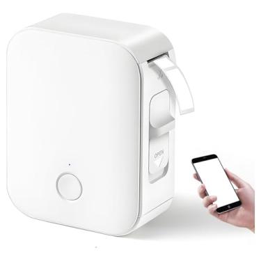 Imagem de Mini Impressora Térmica Bluetooth Portátil, Mini Impressora de Etiquetas, Rotuladora de Etiquetas Adesivas, Máquina de Etiquetar com Fita Inteligente, Mpressora Térmica Etiquetadora