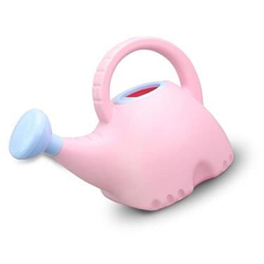 Imagem de Generic Regador Delicado Em Forma de Elefante 1,5L, Chaleira de Plástico Resistente Ao Desgaste para Brincar Ao Ar Livre (Rosa)