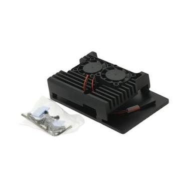 Imagem de Caixa De Alumínio Para Raspberry Pi 4 3 Modelo B 3B plus Com Ventilado