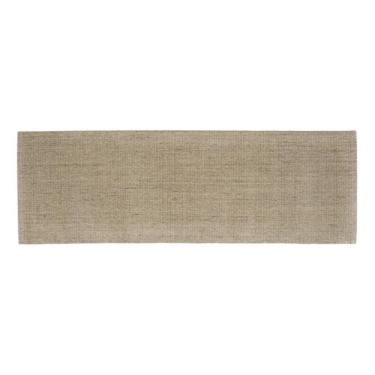 Imagem de Tapete Passadeira Lisa Retangular Juta Bege 0,6X1,8M Apaeb