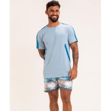 Imagem de T-shirt Dry Fit Bicolor - APNEIA, Polo blue, M