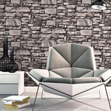 Imagem de Papel De Parede Essencial Tijolo Cinza E Rosa Ess1054