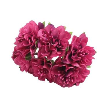 Imagem de Flores De Cravo Artificiais De 11CM, Conjunto Com 12 Peças Para Decora