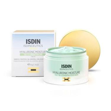 Imagem de Creme Facial Hidratante Isdinceutics Hyaluronic Moisture Oily Skin 50g