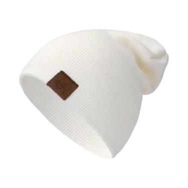 Imagem de Gorro Unissex De Malha Macia E Quente, Casual, Elegante, Liso, Para Us