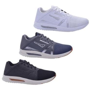 Imagem de Kit 3 Pares Tênis Masculino Esportivo FXB Academia Conforto-Masculino