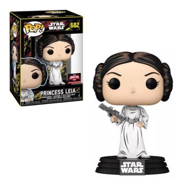Imagem de Funko Pop Star Wars 682 Princess Leia Retro Exclusive