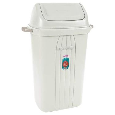 Imagem de Lixeira Basculante Plástica Com Tampa 60 Litros - 284 - Sanremo