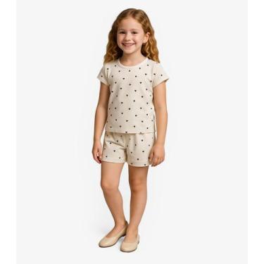 Imagem de Pijama Menina Infantil Select Bege, 6, Bege