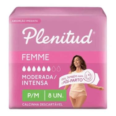Imagem de Roupa Intima Descartavel Plenitud Femme P/M com 8 unidades