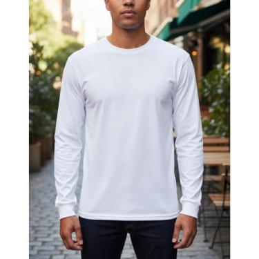 Imagem de Camiseta Manga Longa Masculina Plus Size-xgrandes Xg Ao Xg8 - Isa Mole