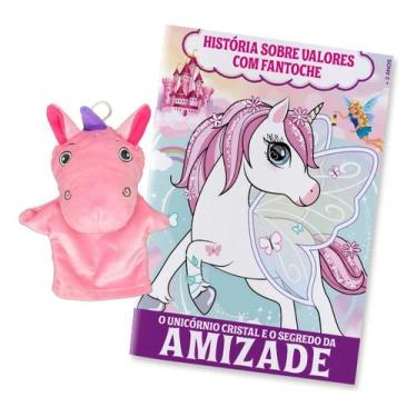 Imagem de História Sobre Valores Com Fantoche - O Unicórnio Cristal e o Segredo 