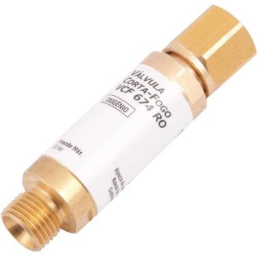 Imagem de Válvula Seca Corta-chama Para Regulador, Oxigênio, VCF 674 RO Vonder