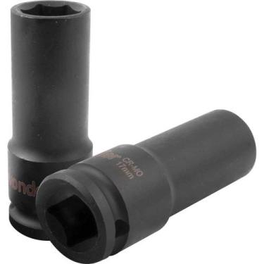 Imagem de Soquete Sextavado Longo de Impacto, 17 mm, Encaixe de 1/2", Vonder