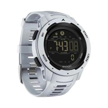 Imagem de Relógio Esportivo Digital LED À Prova d'Água 50M Para Homens Com Pedôm