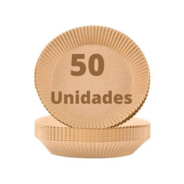Imagem de Forro de Papel Anti Gordura para AirFryer Kit com 50 Formas - A Loja d