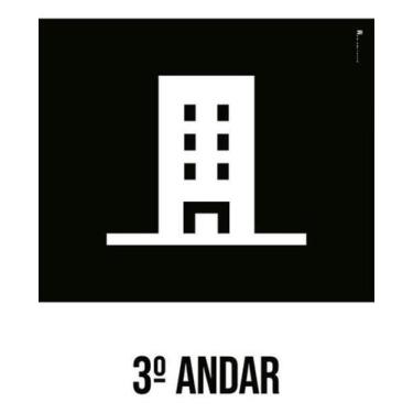 Imagem de Kit 3 Placas Desenho 3 Andar 27X35 - Sinalizo