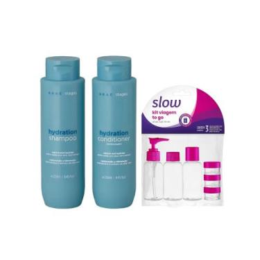Imagem de Kit Braé Stages Hydration Shampoo e Condicionador 250ml + Kit Viagem L