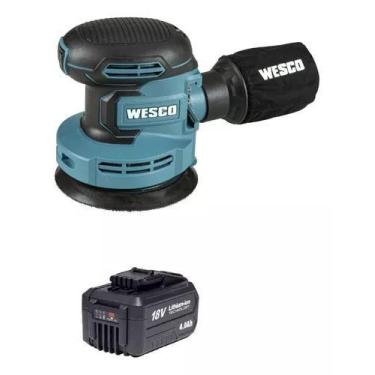 Imagem de Lixadeira Roto Orbital Wesco Ws2302 +1 Bateria 4ah 18v Sem Carregador
