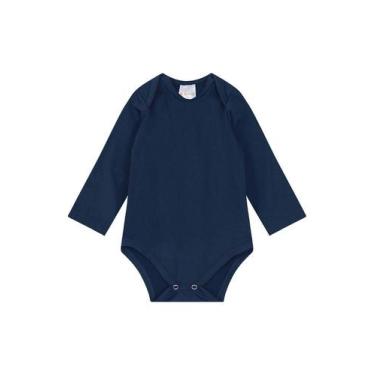 Imagem de Body bebê unissex térmica leve Brandili Baby-Azul, M, Azul