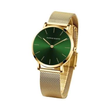 Imagem de Relógio De Quartzo Feminino Em Ouro Rosa Com Pulseira De Aço Inoxidáve