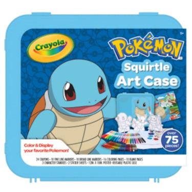 Imagem de Estojo de Arte para Colorir Crayola Pokémon Squirtle com 75 Peças Multicoloridas