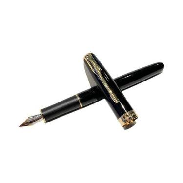 Imagem de Caneta-tinteiro JINHAO 75 De Aço Tungstênio Preto Com Ponta De Pena Xa