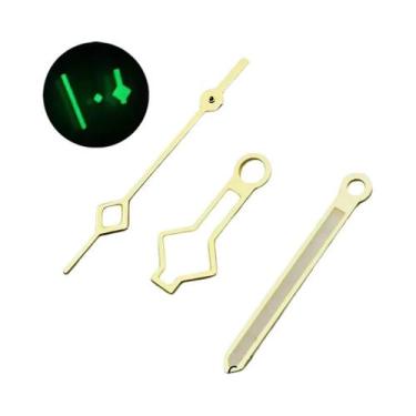 Imagem de Relógio Com Ponteiros Luminosos Em Ouro, Prata, Preto E Ouro Rosa, Com