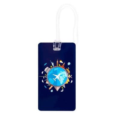 Imagem de Identificador de Bagagem Colorido - Mundo - Sestini, Colorido