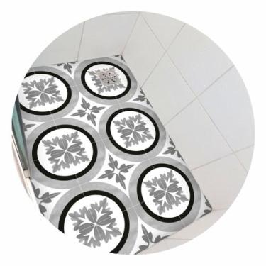 Imagem de Adesivo piso box Ladrilho Cinza Antiderrapante Lavável - 1,20 x 0,80 m