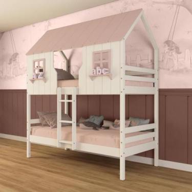 Imagem de Beliche Casinha Encantada Madeira Maciça Megamobilia - Megamobília