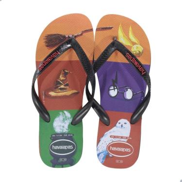 Imagem de Chinelo Masculino Havaianas Harry Potter Preto