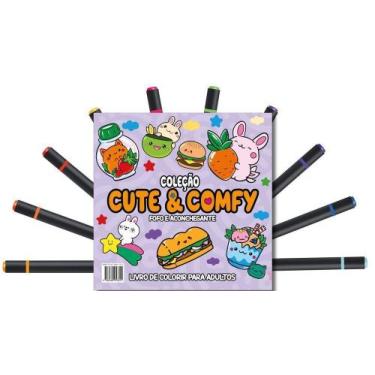 Imagem de Cute & Comfy - Coloring Book For Adults - Fofo e Aconchegante - CAMELO