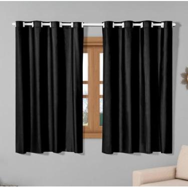 Imagem de Cortina Blackout PVC 2,20x1,30 Bloqueia Luz E Calor Com Estilo - House