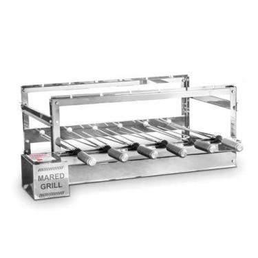 Imagem de Churrasqueira Giratória 6 Espetos Inox Mared Grill - MRD