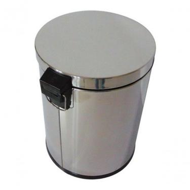 Imagem de Lixeira com Pedal 20L em Aço Inox Abertura por Pedal com Cesto Interno Removível Inox