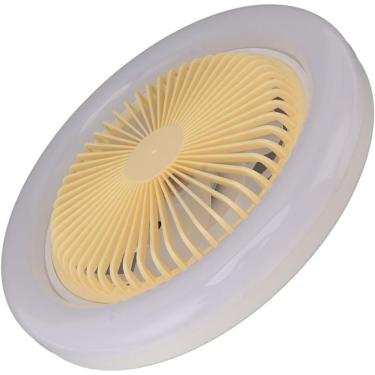 Imagem de Lâmpada com Ventilador de Teto LED E27 com Controle Remoto Luz Ajustável Fraca Média e...