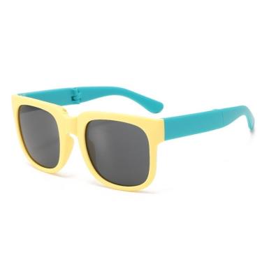 Imagem de Óculos de Sol Infantil OEM Uv400 em Lente de Policarbonato e Quadro Pc Amarelo para Men...