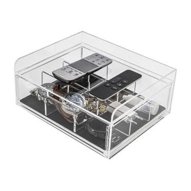 Imagem de Organizador de Mesa Organizador Acrílico de Mesa Ou Cabeceira com Gaveta para Acessório...