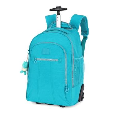 Imagem de Mochila Rodinhas Grande Juvenil Costas Crinkle Dino Up4you-Feminino