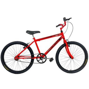 Imagem de Bicicleta Infantil Passeio Aro 24 Mtb Masculina Laranja Neon-Unissex