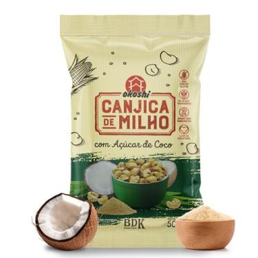 Imagem de OKOSHI - Canjica de Milho com Açúcar de Coco - Pipoca Saudável, Snacks Saudáveis de Baixa Caloria, Pipoca Doce Fit - Vegano, Orgânico, Sem Glúten, Sem Lactose, Sem Gordura Trans, Kosher - 50g