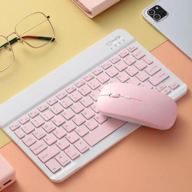 Imagem de Combinação de teclado e mouse sem fio Diyeeni Cute Bluetooth