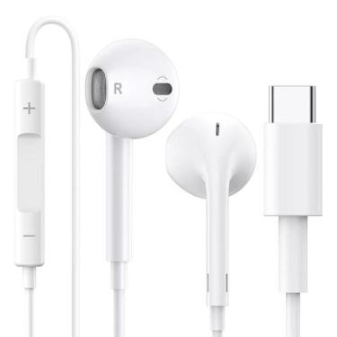 Imagem de Fone de Ouvido Com Fio Tipo C Estéreo Microfone Controle USB-C - Altom