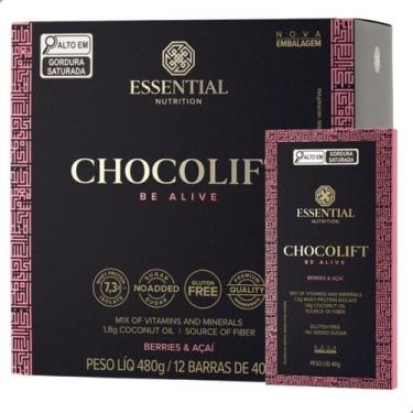Imagem de Barra Chocolift Be Alive 40g (480g) 12 Unidades Essential - Essential 