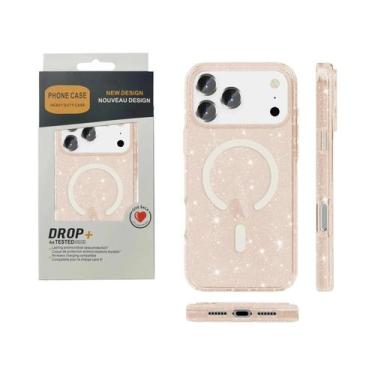 Imagem de Capa Magnética Antichoque Glitter Rugged Armor Para iPhone 17 16 15 14