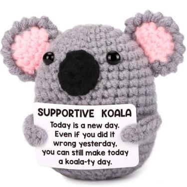 Imagem de Presente: Emotional Cheer Up Support, coala de crochê feito à mão - NE