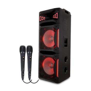 Imagem de Alto Falante Acústico Ex Bass Flash Lights Philco PCX30000 Com 02 Micr