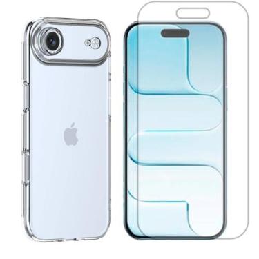 Imagem de Capa Case Ultra Slim Para iPhone 17 Air + Pelicula Hidrogel Cor:Transp